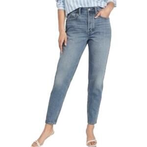 Old Navy High Rise Slouchy Taper Jeans Women's 12 | Blue | Button Fly | EUC